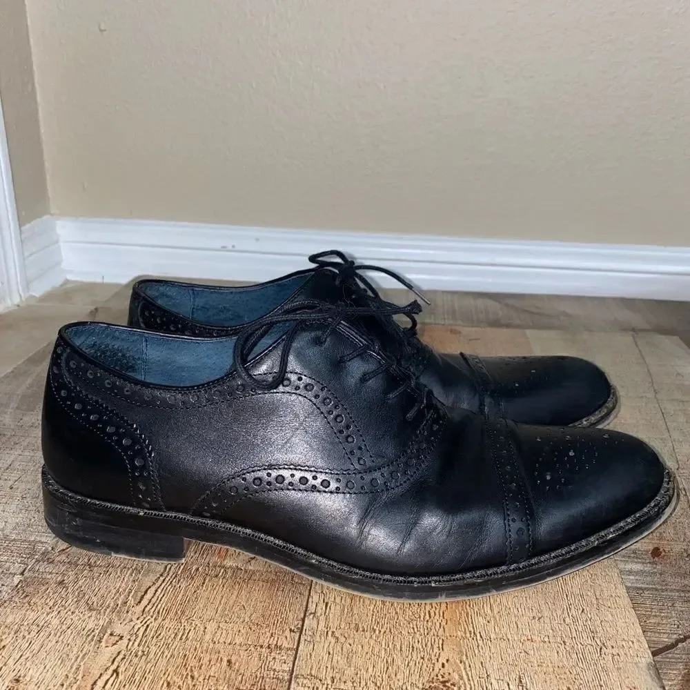 Mens ASTON GREY Kobe Brogue Cap Toe Oxford